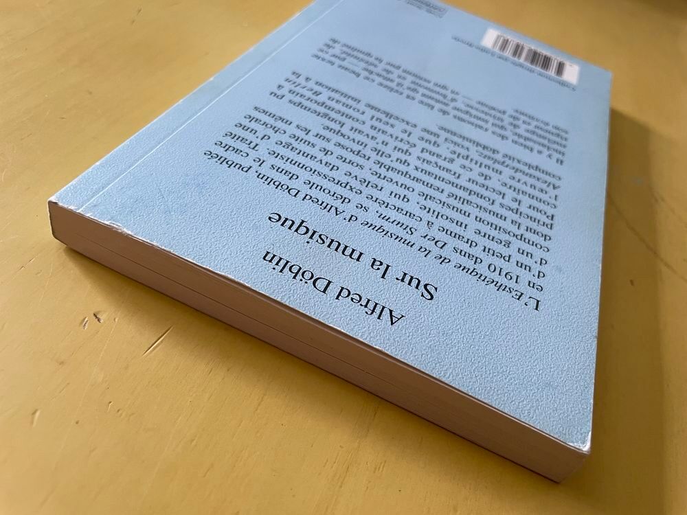 Livre "Sur La Musique" - Alfred D&ouml;blin Livres et BD