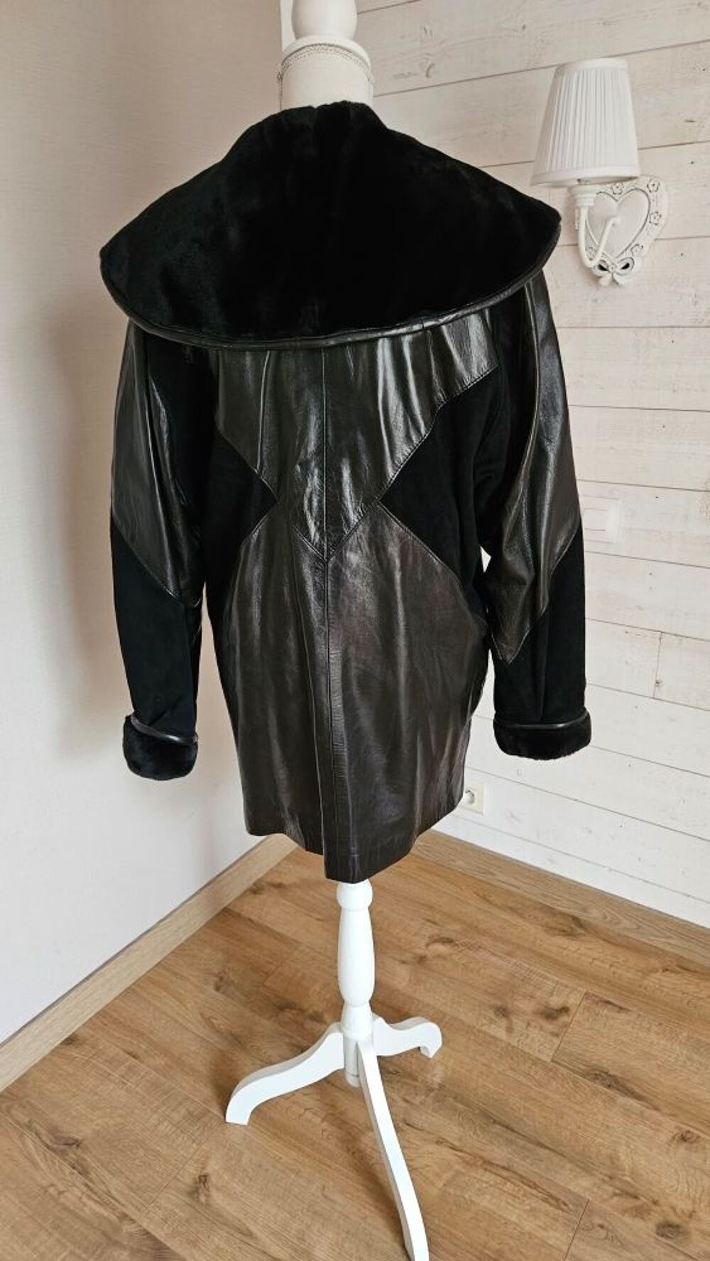 manteau cuir v&eacute;ritable 3/4 Vêtements