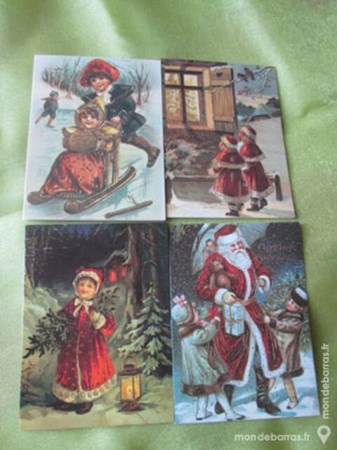 Cartes doubles avec enveloppes motif  Noël   12 Goussainville (95)