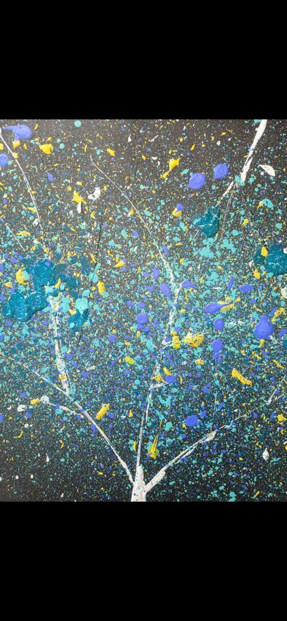 tableau abstrait arbre Décoration