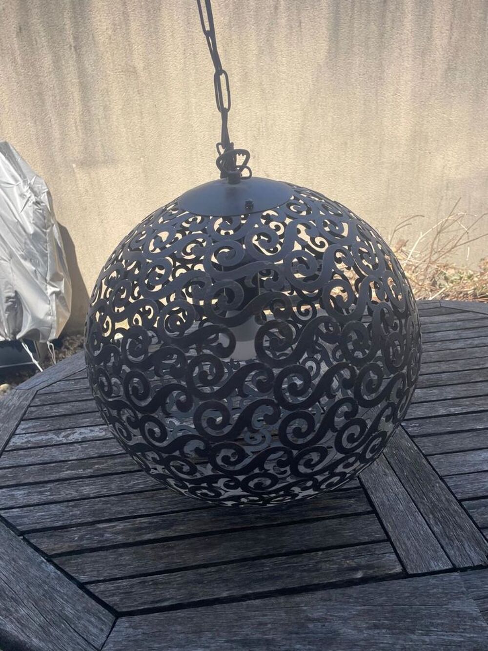 Luminaire fer forg&eacute; oriental Décoration