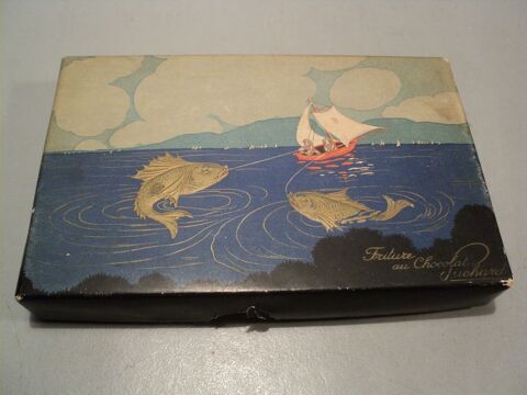 Ancienne Boite Publicitaire Friture au Chocolat Suchard 49 Loches (37)