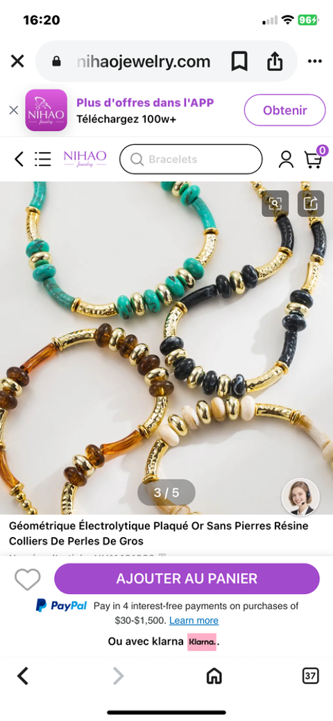 Colliers diverses couleurs 12 Villejuif (94)