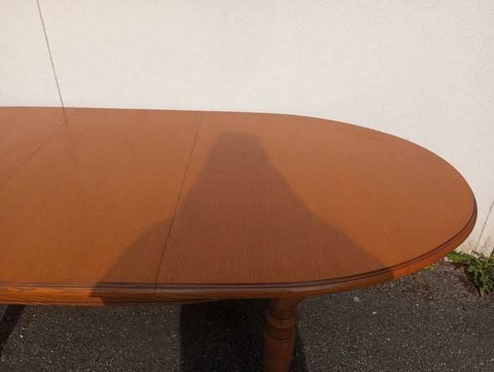 Table ovale bois massif extensible Meubles