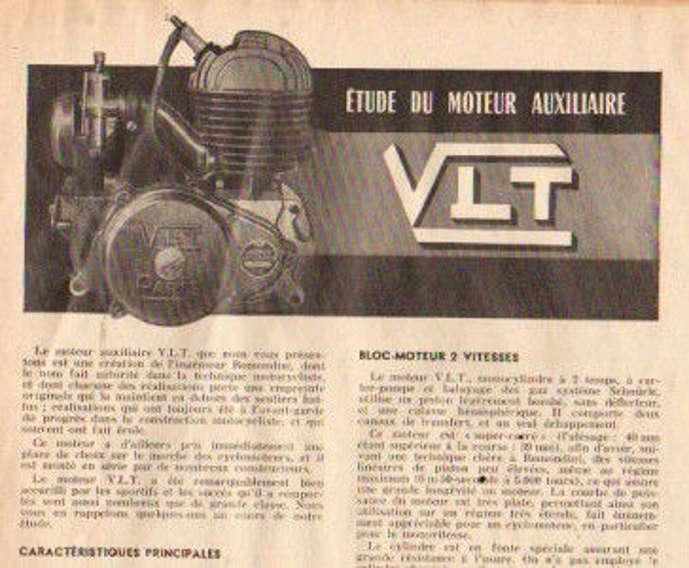 RTM 50 PUCH 125 TT &agrave; cylindre en U Moteurs auxiliaires VLT A Livres et BD