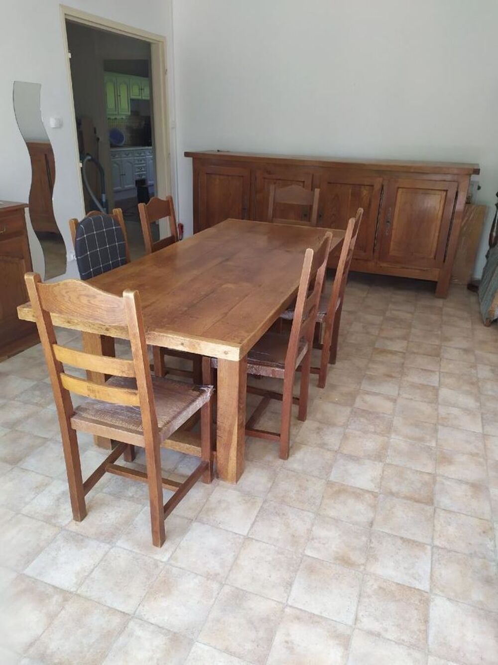 SALLE A MANGER EN CHENE ARTISANALE Meubles