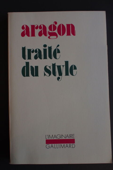 TRAITE DU STYLE ARAGON 3 Rennes (35)