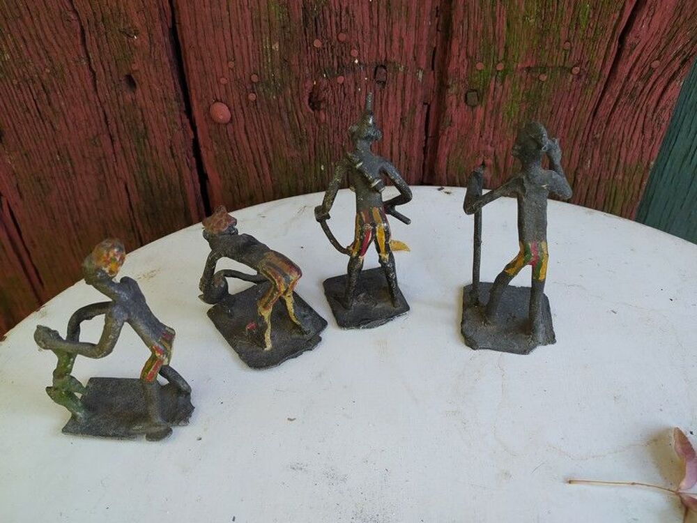Figurines M&eacute;tal Afrique Africain M&eacute;tier 