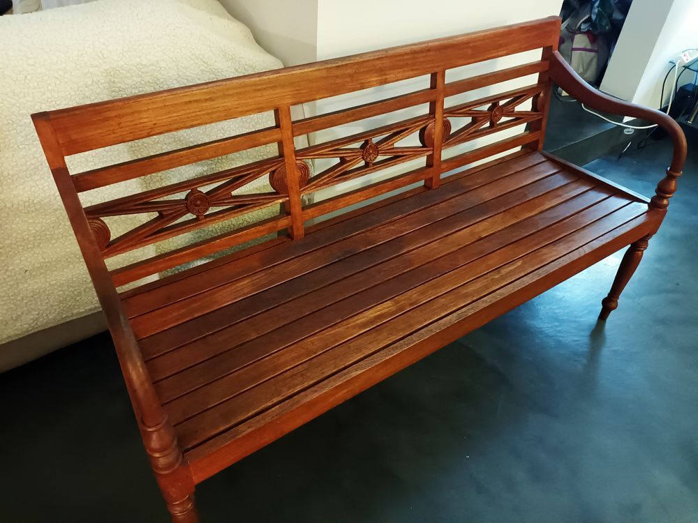 Banc / sofa d'ext&eacute;rieur en bois teck Jardin