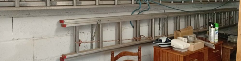 &Eacute;chelle m&eacute;tallique 8 m&egrave;tres d&eacute;ploy&eacute;e 2 brins Bricolage