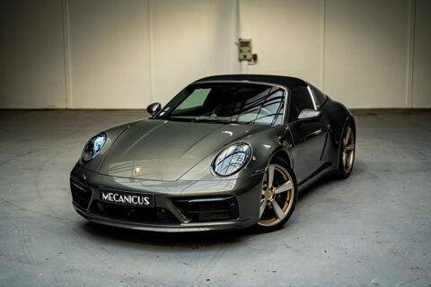 Porsche 911 (992) 992.1 Targa 4S *Vert Aventurine / Cuir Vert / Burmeste 2020 occasion Paris 75014