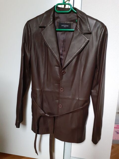 Veste femme marron ceinture 50 Seix (09)