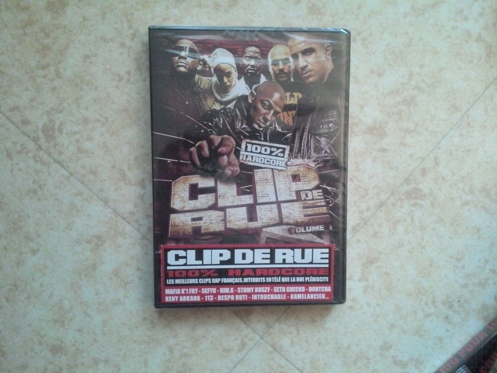 DVD RAP FRANCAIS
CLIP DE RUE
DVD NEUFS ET SOUS BLISTER
50 EX DVD et blu-ray