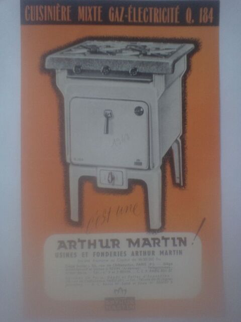 Pub Arthur Martin Usine & fonderie Paris Revin Ardennes 1948 7 Nérac (47)