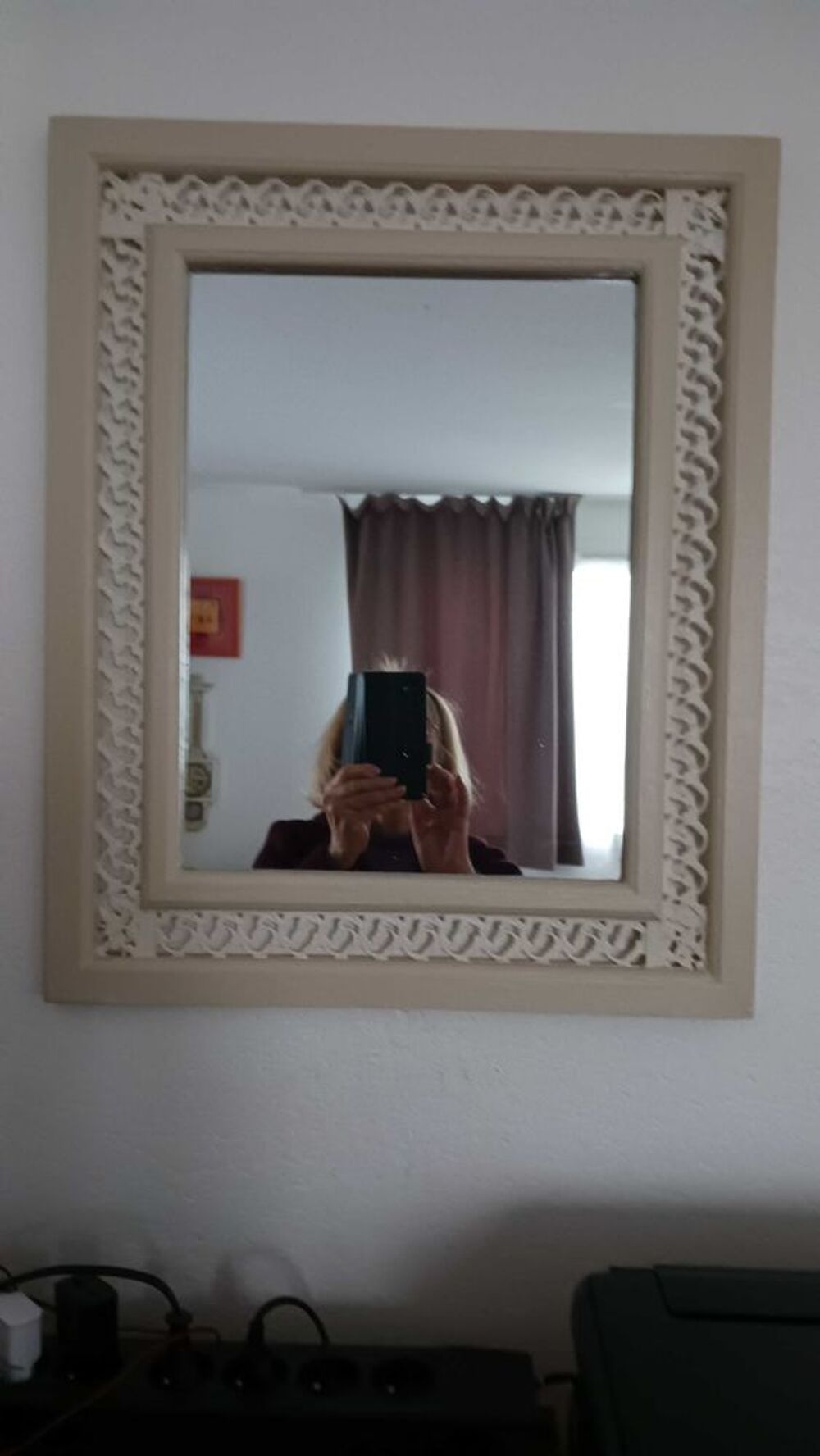 miroir beige Décoration