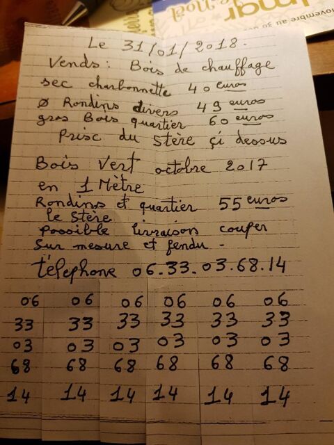 Bois pour chauffage 40 Colmar (68)