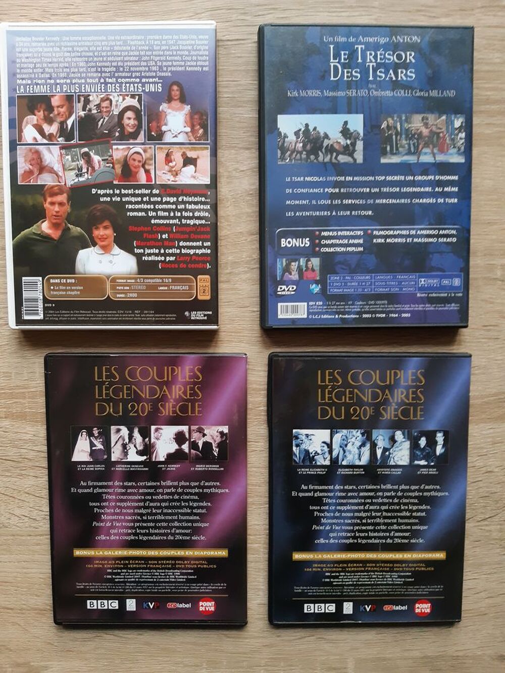 DVD " Jackie Kennedy, Couples l&eacute;gendaires, etc... " Audio et hifi