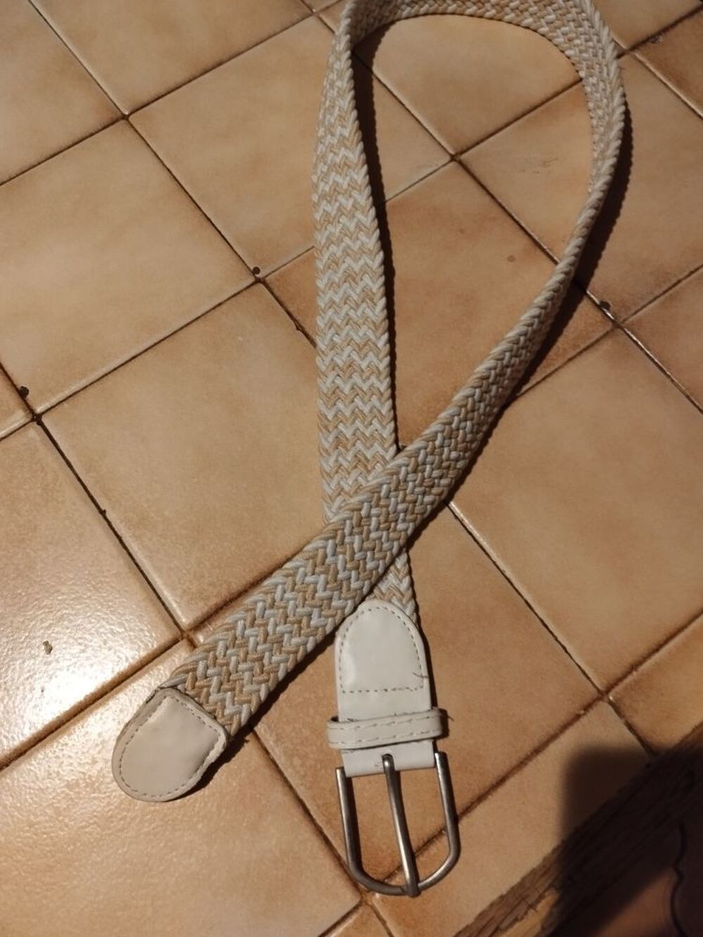 ceinture &eacute;lastique tress&eacute;e Maroquinerie