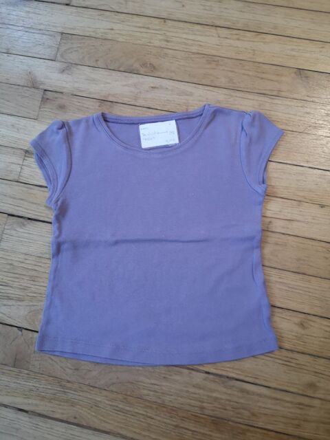 F (297) - 6 ans - Tee-shirt mauve  N.K.Y.  1 Paris 13 (75)