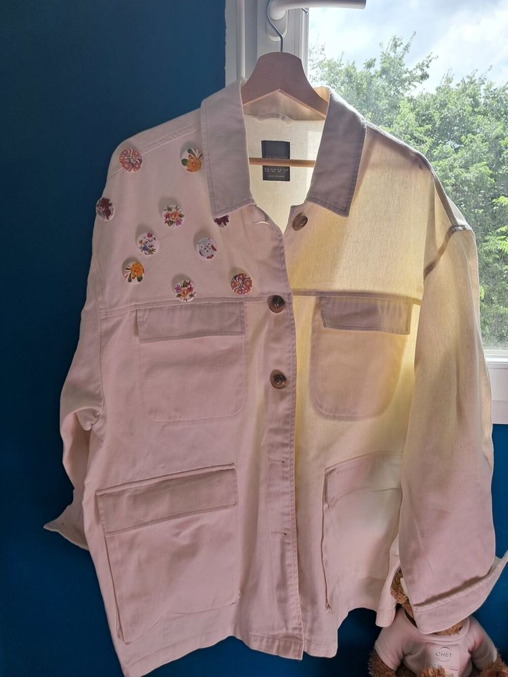 Veste denim blanche Vêtements