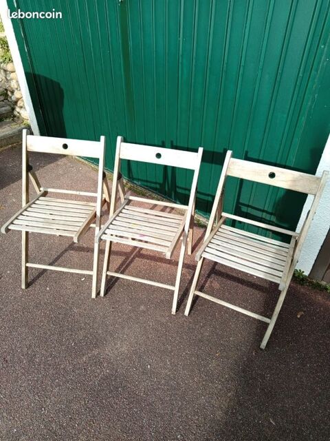 Chaises jardin en bois pliantes 30 Vernaison (69)