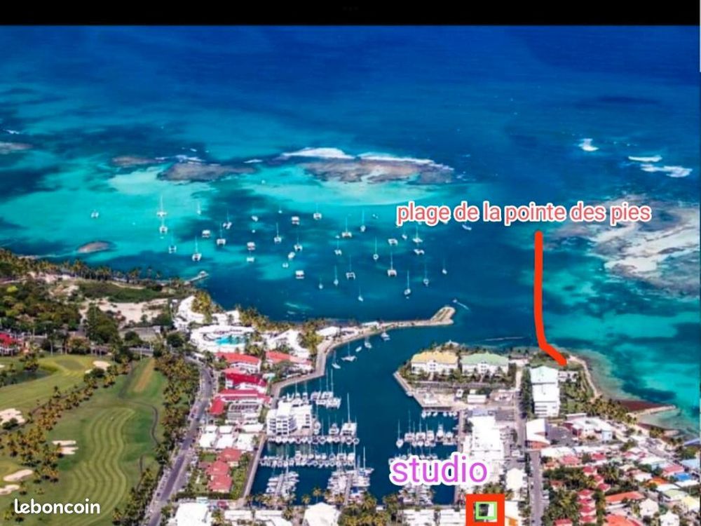 Location Appartement Studio Guadeloupe MARINA ST François proche plage Saint-françois