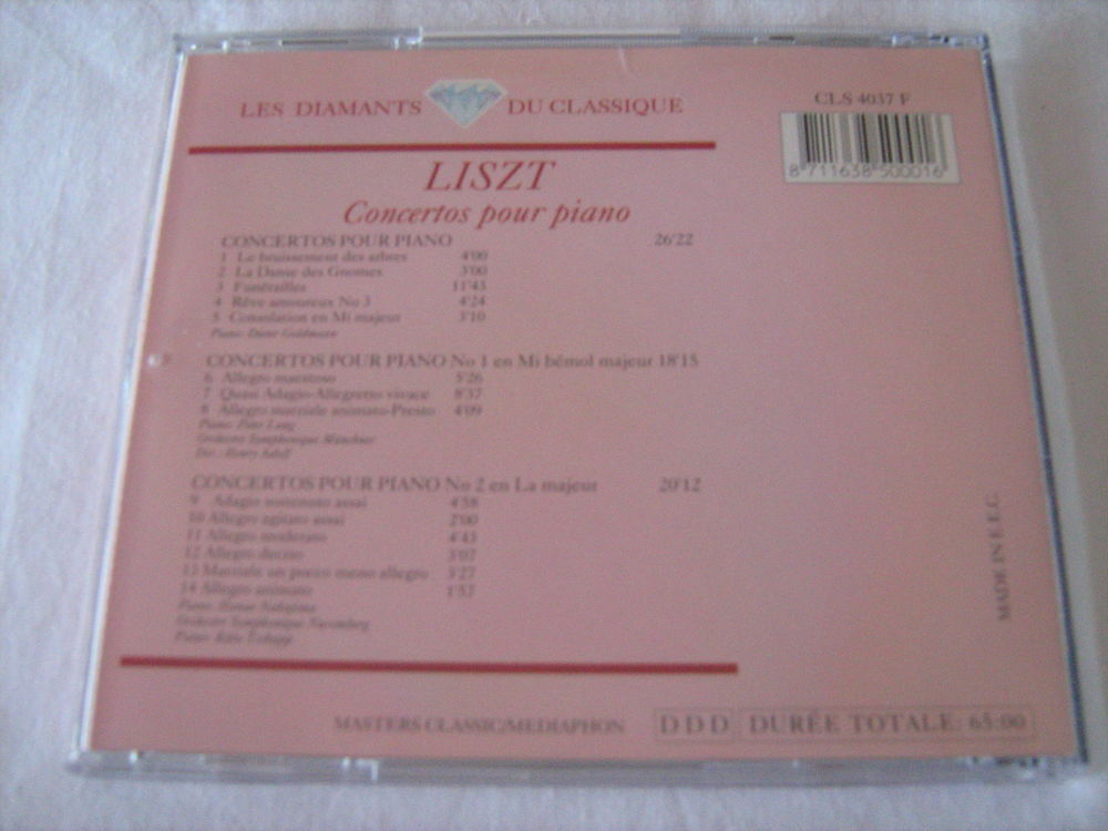 CD Liszt - Concertos pour piano CD et vinyles