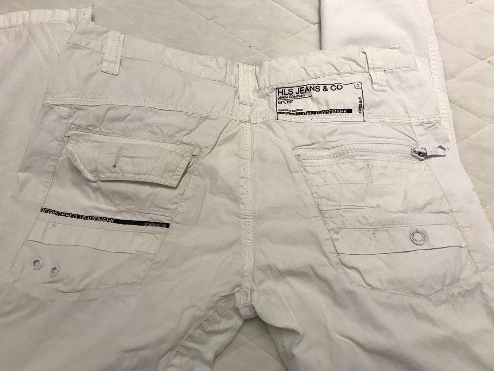 PANTALON HARRY LANDERS T. 42 BLANC EN COTON Vêtements