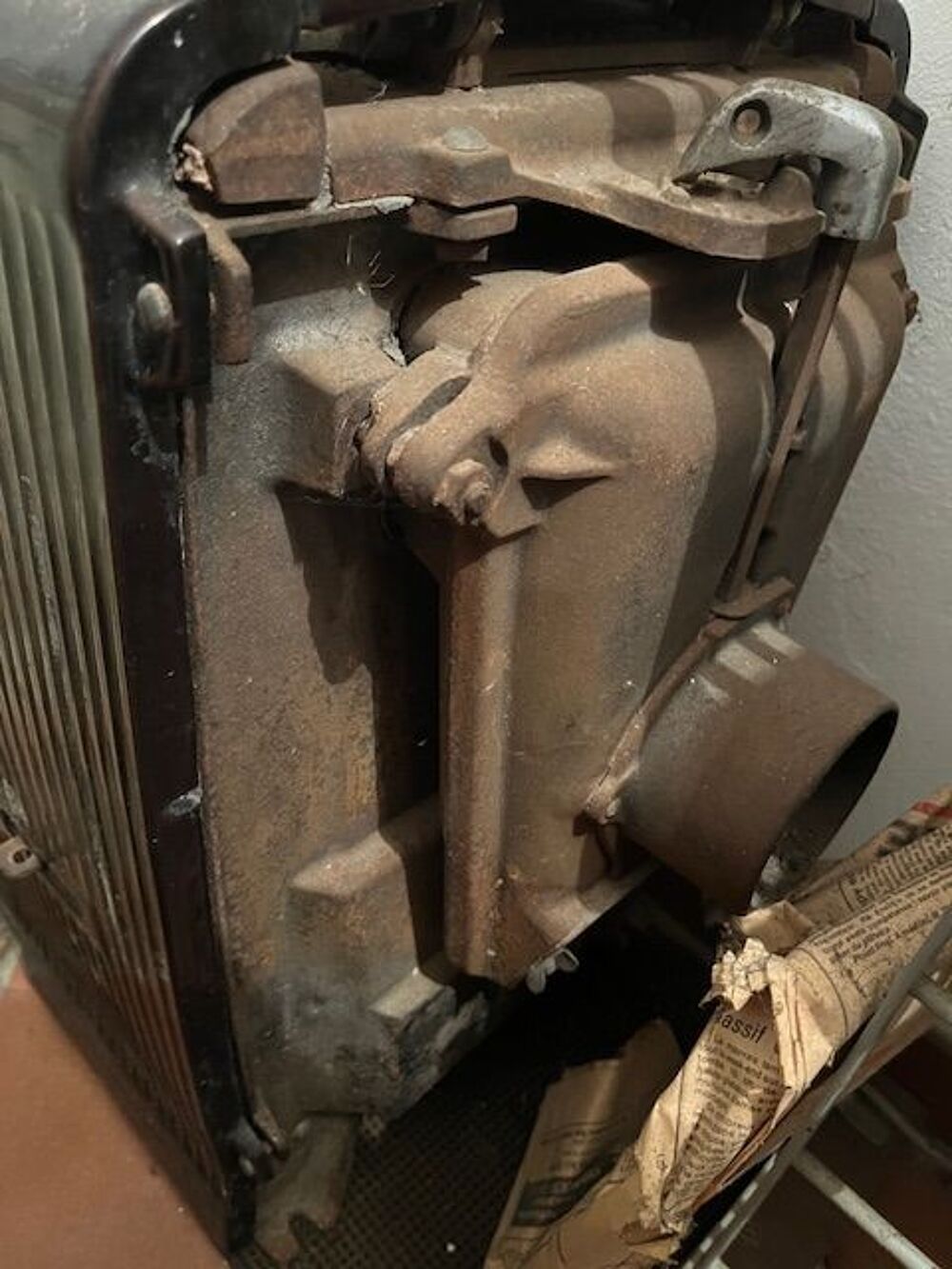 Po&ecirc;le a bois en fonte &eacute;maill&eacute;e ARTHUR MARTIN Bricolage
