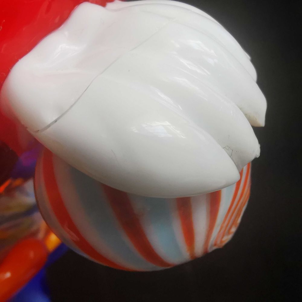 2 Clowns verrerie Murano (Venise) de 26 cm de haut Décoration