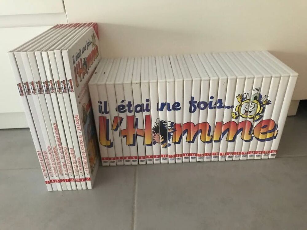 Collection DVD compl&egrave;tes "Il &eacute;tait une fois l'homme"+ livres DVD et blu-ray