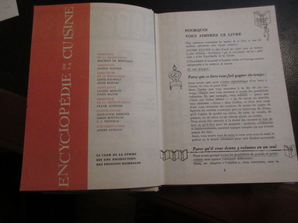 Encyclop&eacute;die de la grande et de la petite cuisine Livres et BD