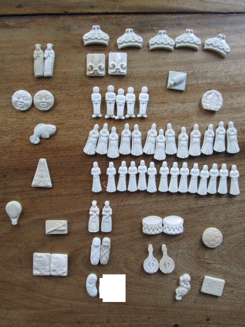 F�ves blanches pour galette des rois ou collection 1 Herblay (95)