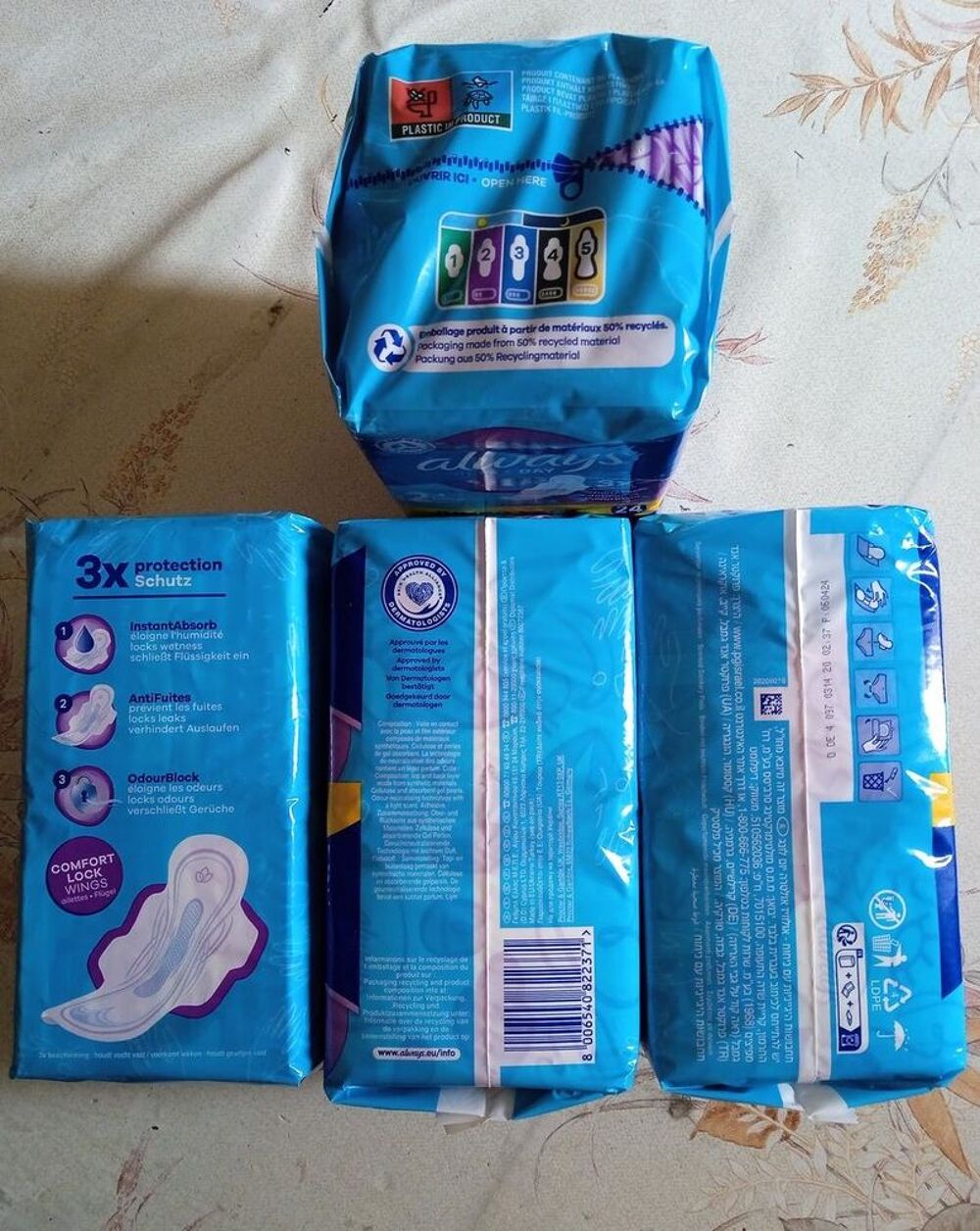 Always Ultra Day Long, protection hygi&eacute;nique NEUF
Vêtements