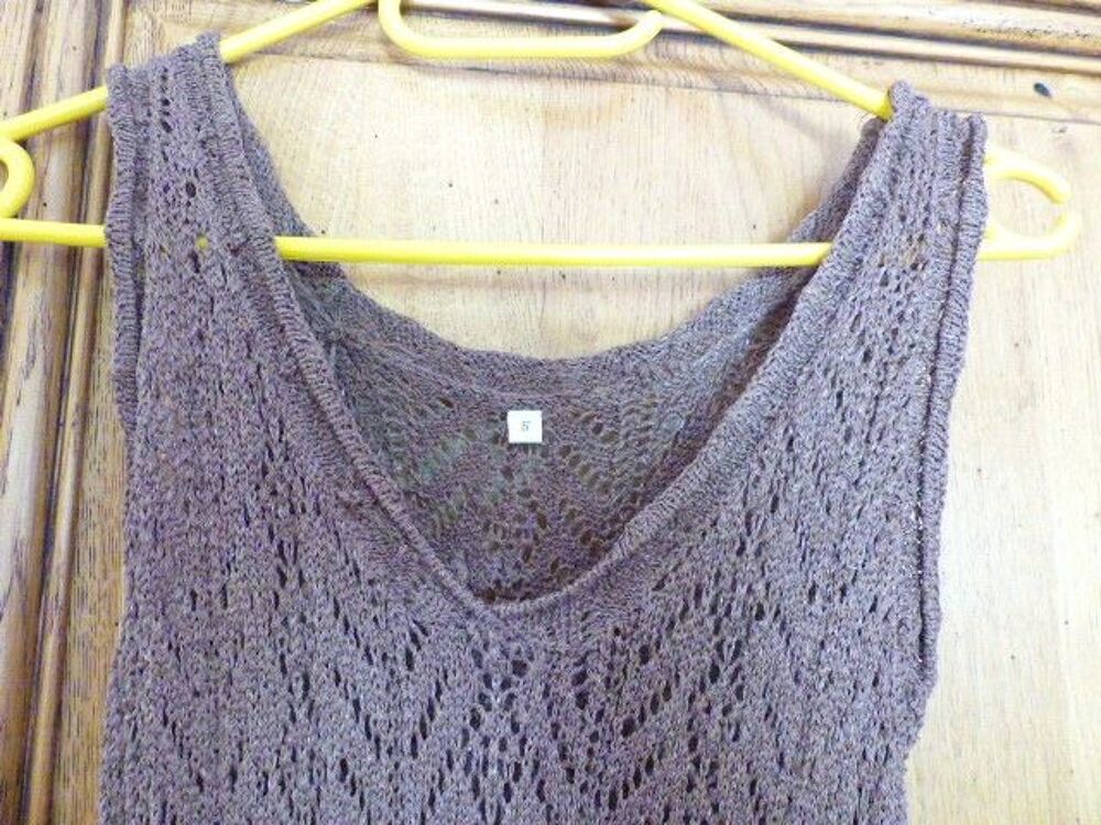 debardeur en coton au crochet Vêtements