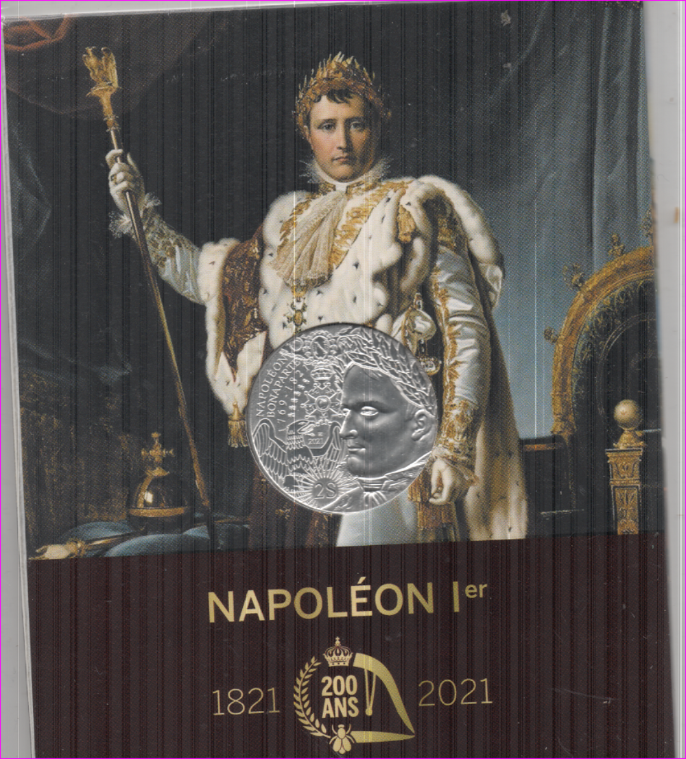10 EUROS NAPOLEON 1er 2021 ARGENT AVEC SON FASCICULE 