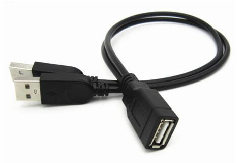 Cble d'alimentation en Y 2x USB 2.0 mle vers USB femelle n 3 Aubin (12)