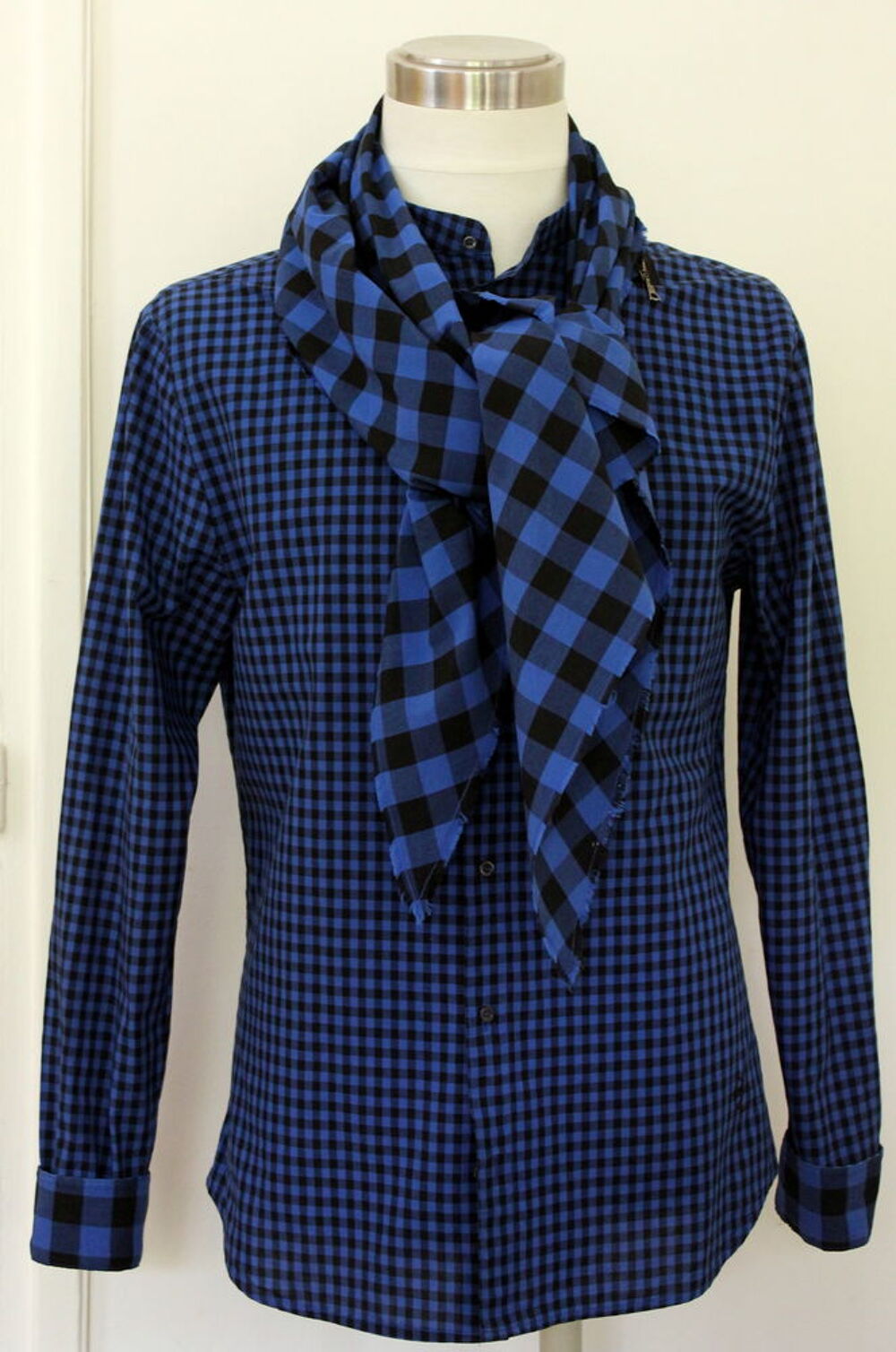 Chemise et foulard zipp&eacute; ALEXANDER MCQUEEN T.50 Vêtements