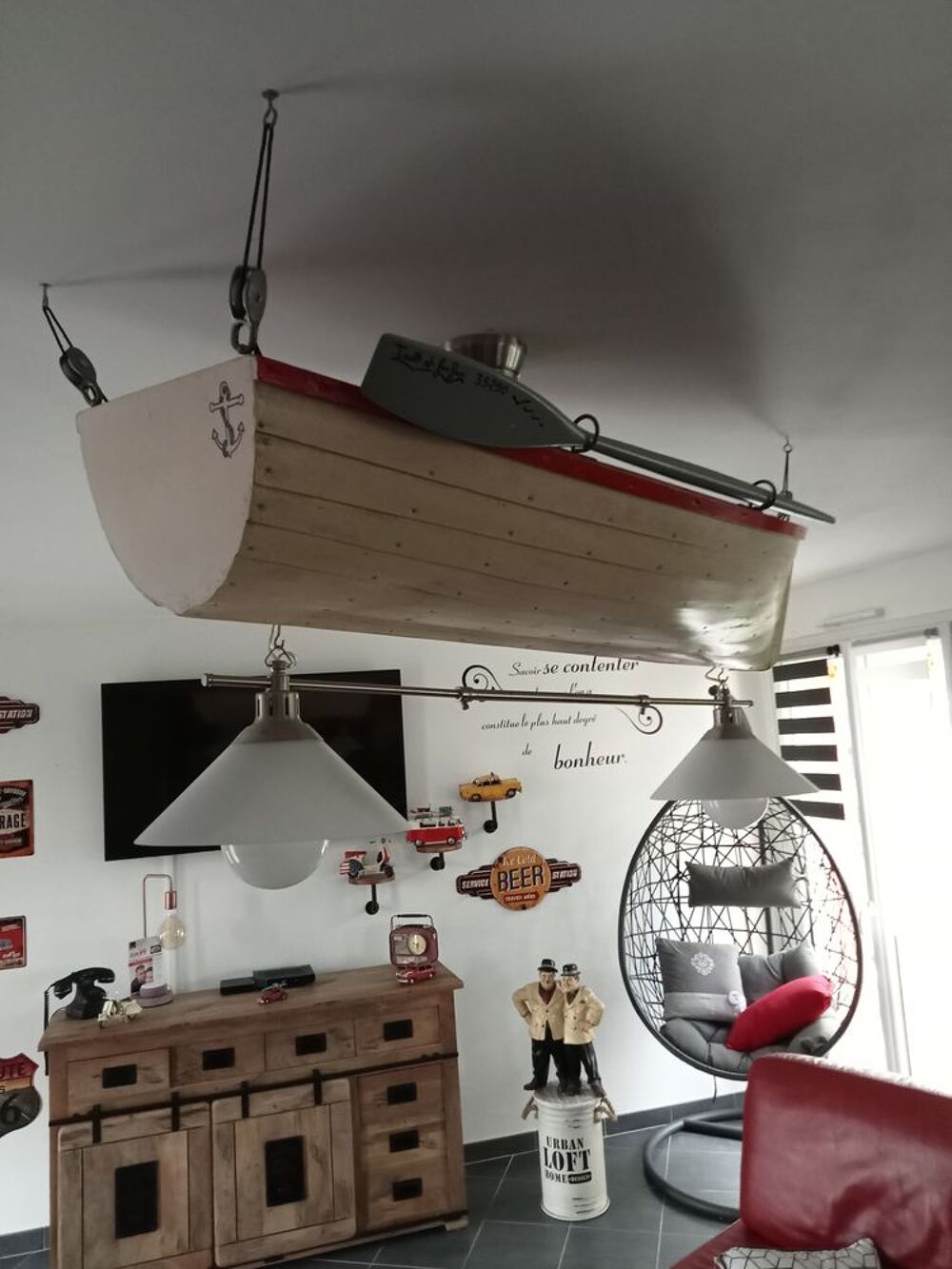 Luminaire forme bateau
Décoration