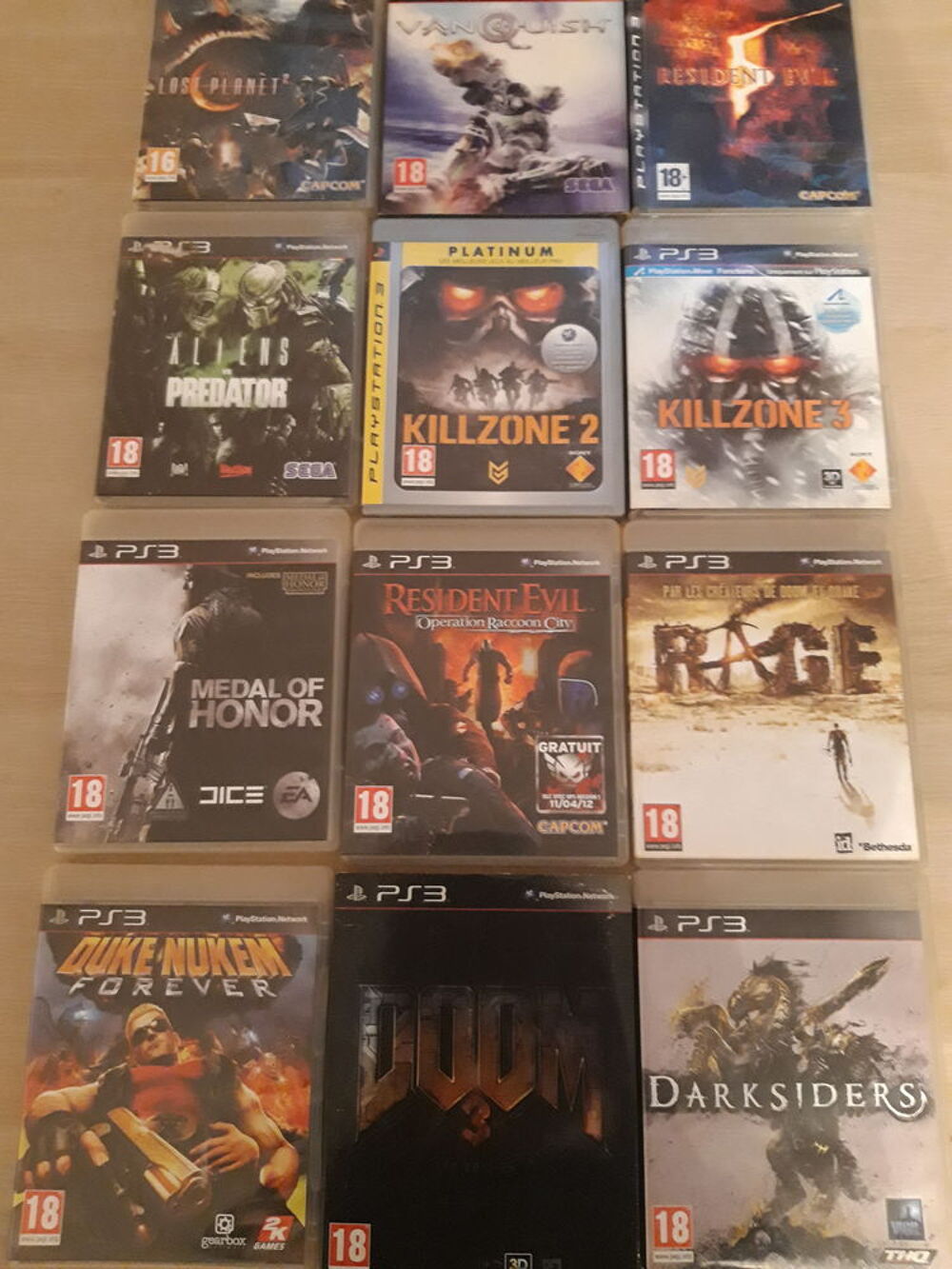 Jeux PlayStation 3 .10 € l'unit&eacute; Consoles et jeux vidéos