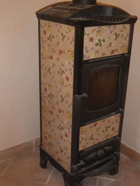 poël a bois  faïences 100/40/40cm  avec tuyaux de 100 Puy-Saint-André (05)