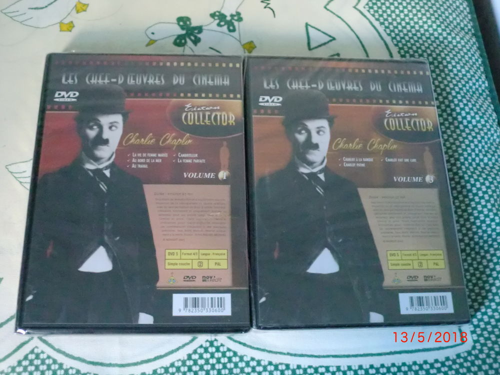  2 DVD de Charlie Chaplin volume 1 et 3 DVD et blu-ray