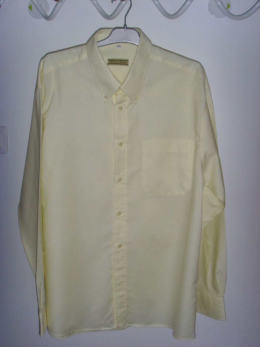 Chemise jaune p&acirc;le Vtements