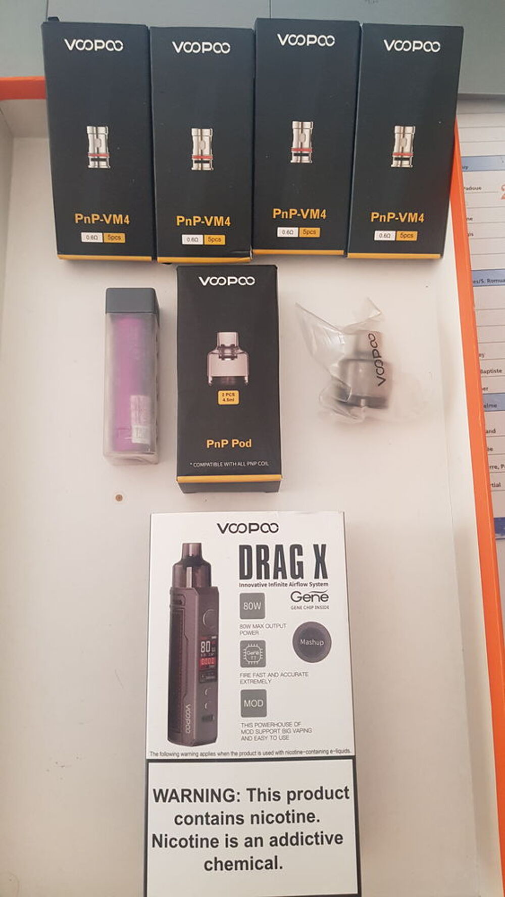 Voopoo dragx + 20 r&eacute;sistances / NEUF cigarette electronique Electromnager