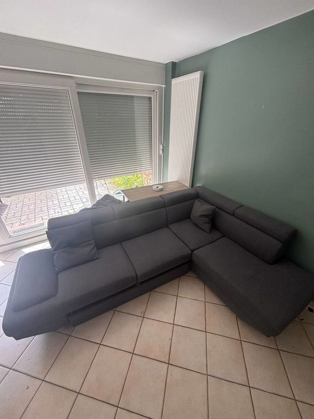 Canap&eacute; d'angle convertible avec matelas int&eacute;gr&eacute; Meubles