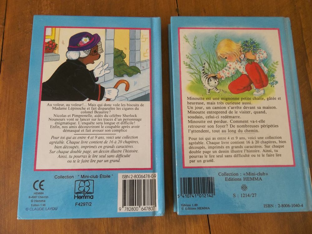 Lot de 2 livres 1ERE BIBLIOTH&Egrave;QUE DES ENFANTS Livres et BD