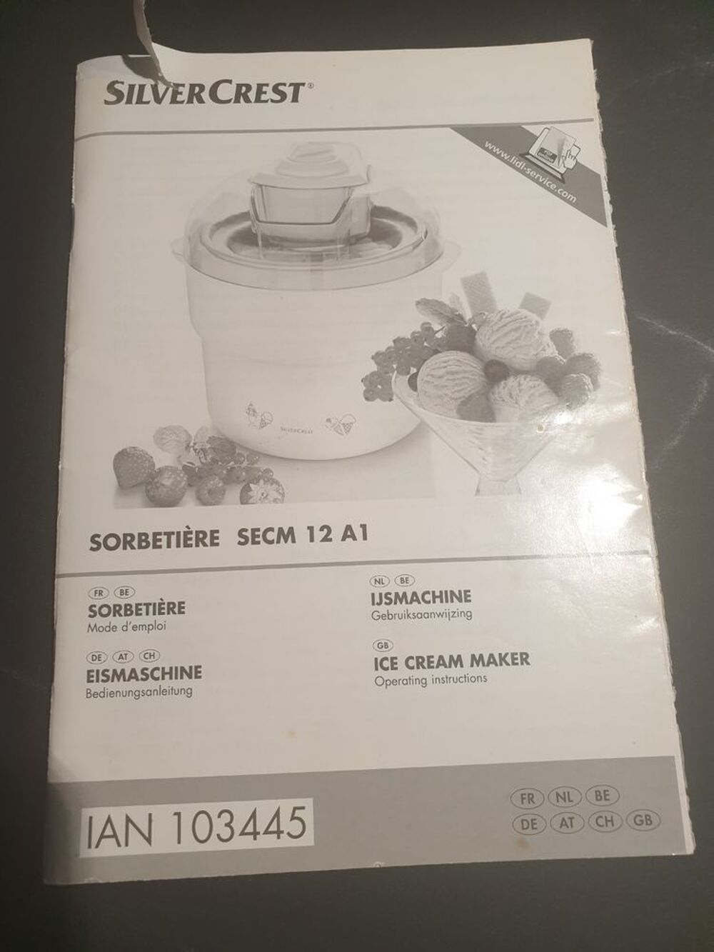 Sorbeti&egrave;re Silvercrest Electrom�nager