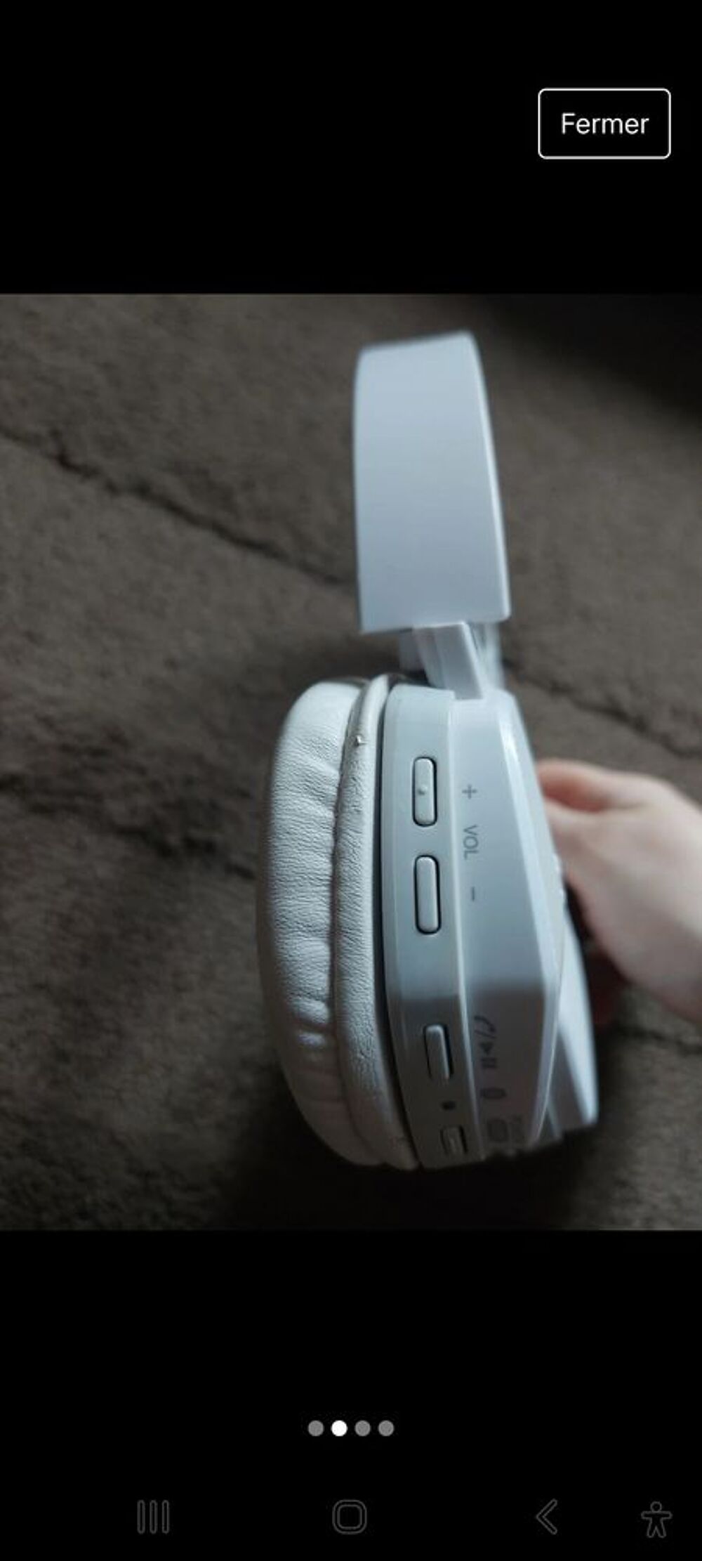 Casque blanc JVC mod&egrave;le SBT5 Audio et hifi