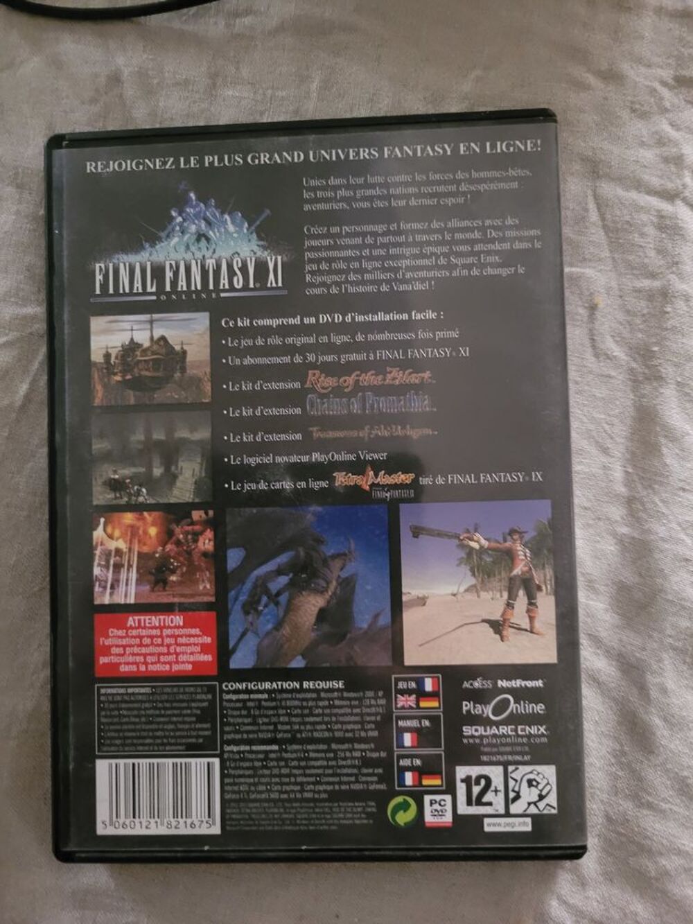 Jeu PC Final Fantasy XI
Consoles et jeux vidéos