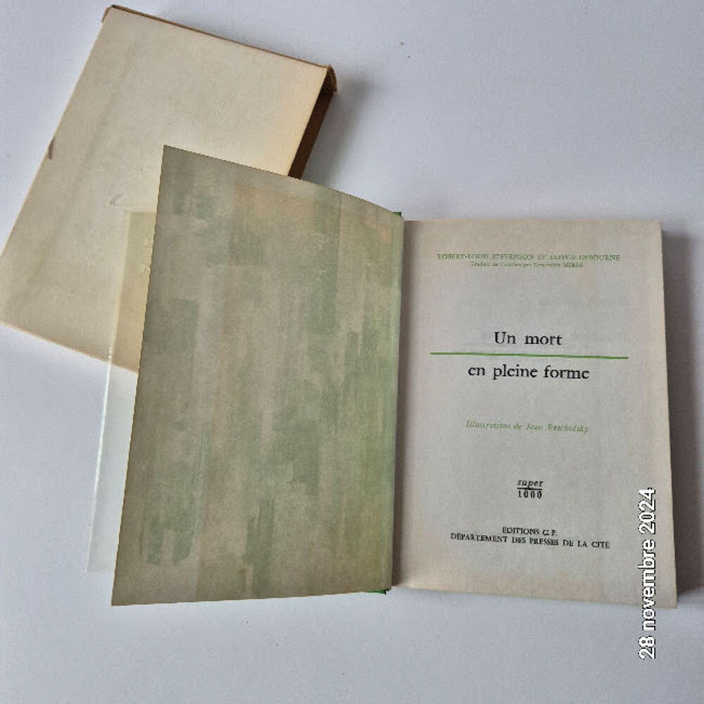 Un mort en pleine forme, R. L. Stevenson , 1968 , humour bri Livres et BD
